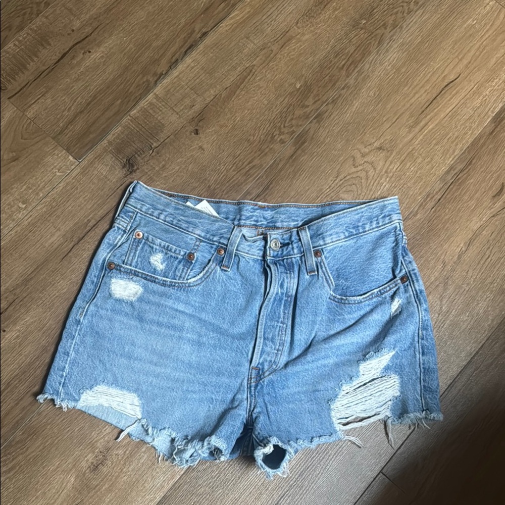 Denim Distressed Women's Shorts